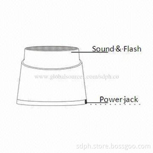 Wireless Siren/Strobe with Powerful 115dB Twin Siren, 433/315MHz Radio Frequency